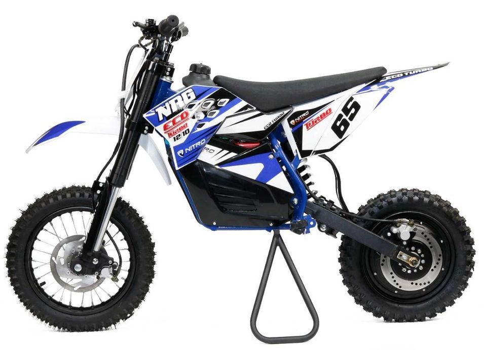 NRG de luxe 500W 48V bleu 12/10 Moto cross électrique - Photo n°1