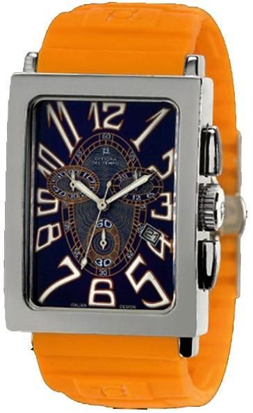 Officina Del Tempo Agadir Chrono Fs21 Chrono Ss Case Leather Strap 34x50mm Wr 5atm OT1024_01SBWY - Photo n°1