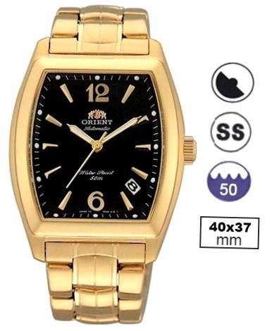 Orient Classic Automatic -3h - Tonneau- Data - Gold- Black-40mm FERAE001B0 - Photo n°1