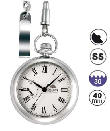 Orient Classic Pocket Watch- S/s Case - Wr 30mt - 40mm FDD00002W0 - Photo n°1