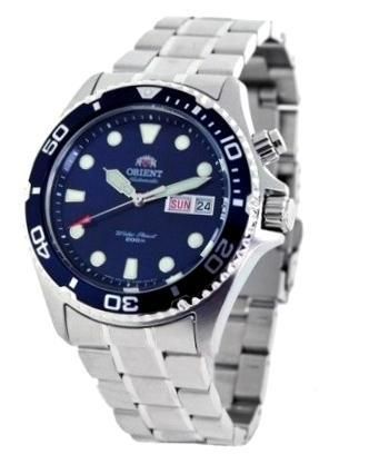 Orient Mako Ray Blue Sub 200m. Automatic 41,5mm, S/s Bracelet FEM65009D9 - Photo n°1