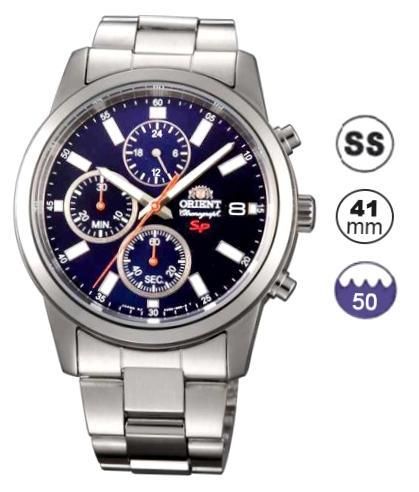 Orient Sport Quartz Chrono - S/s - Blue Dial-41mm FKU00002D0 - Photo n°1
