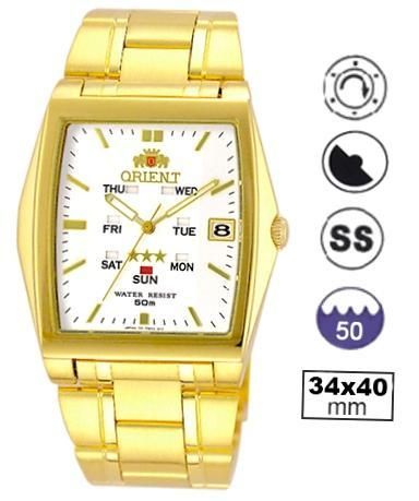 Orient Three Star - Tonneau - Gold - 34mm FPMAA001WJ - Photo n°1