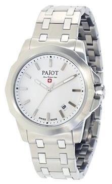 Pajot Skywalk Collection Gent S/s 40mm.. Date. Quartz Movement. White Dial. Wr 10atm. Swiss Made PJ-G1502 - Photo n°1