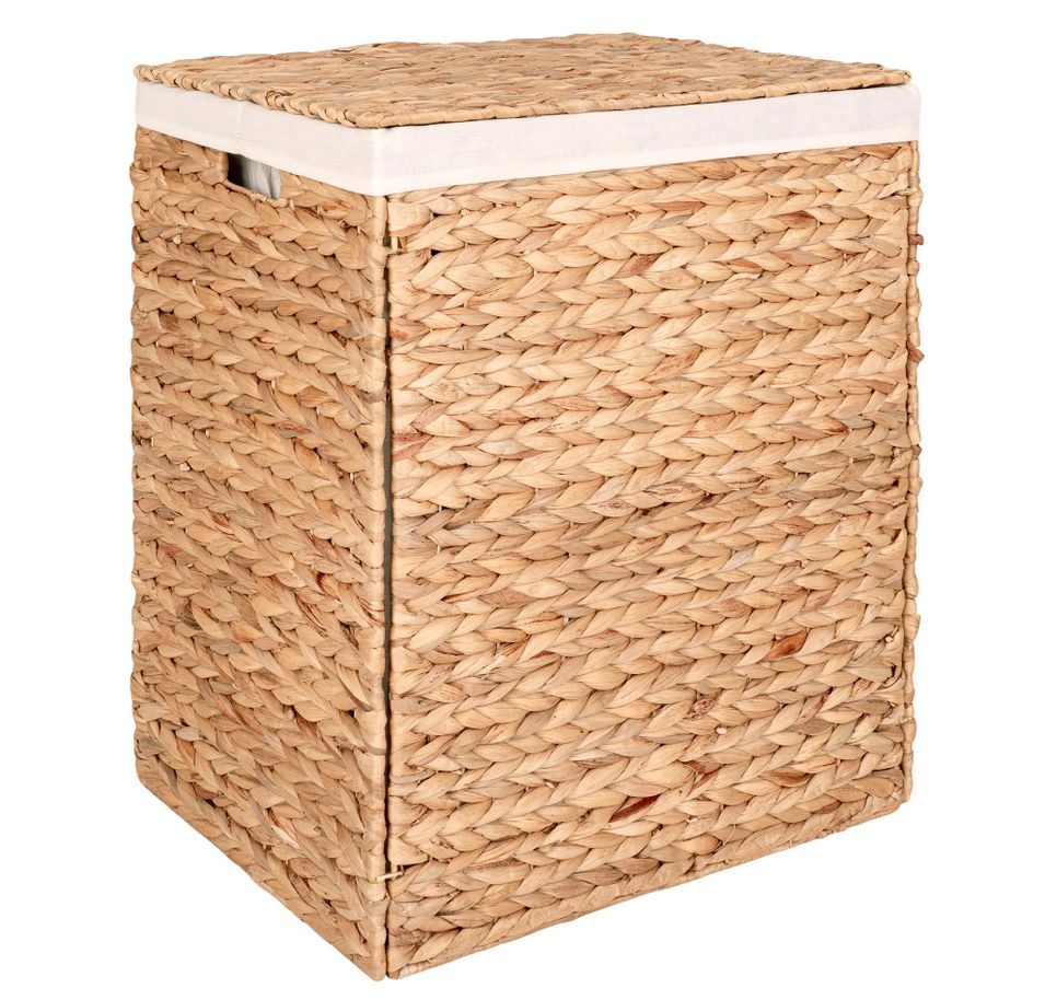 Panier à linge rectangulaires PASSO – Jacinthe d’eau naturelle - Photo n°1