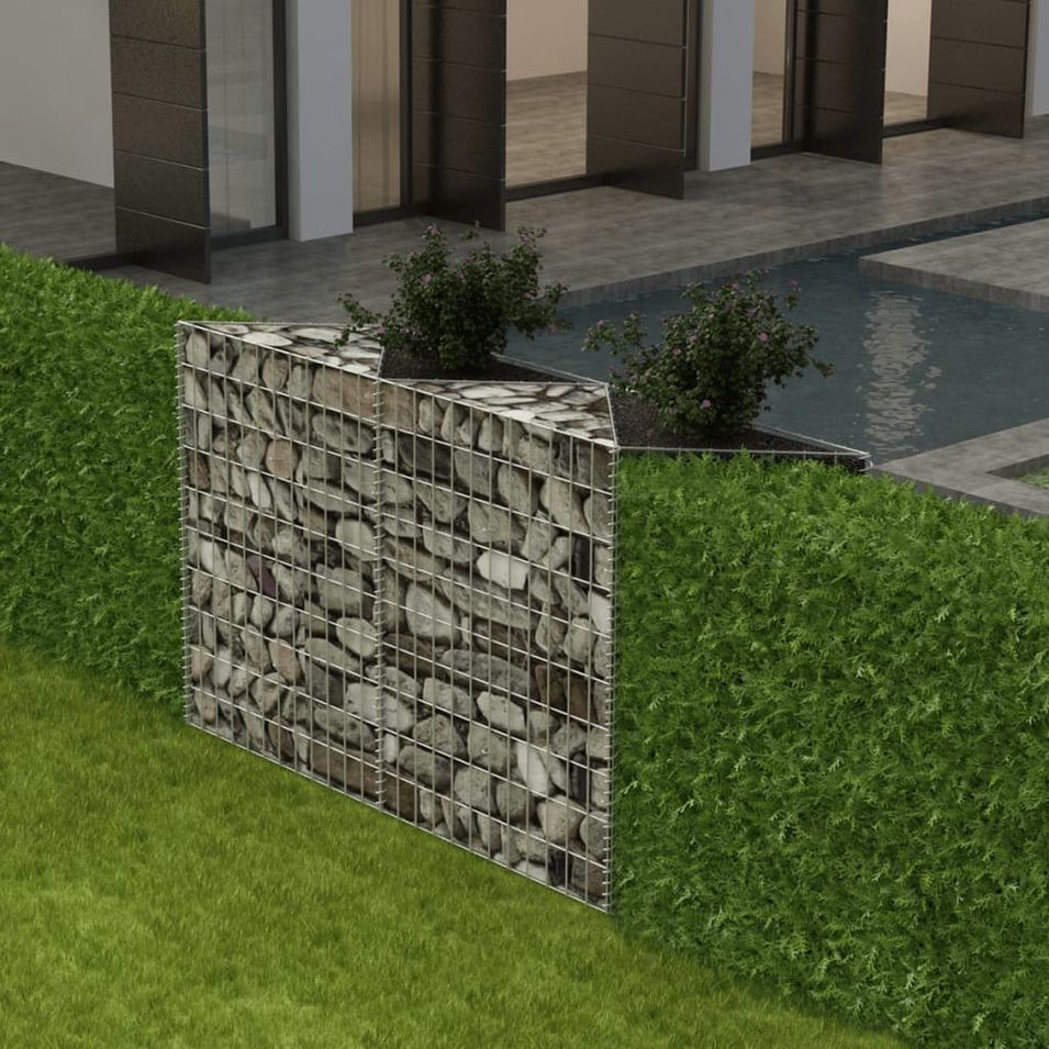 Panier de gabion Acier galvanisé 120x30x100 cm - Photo n°1