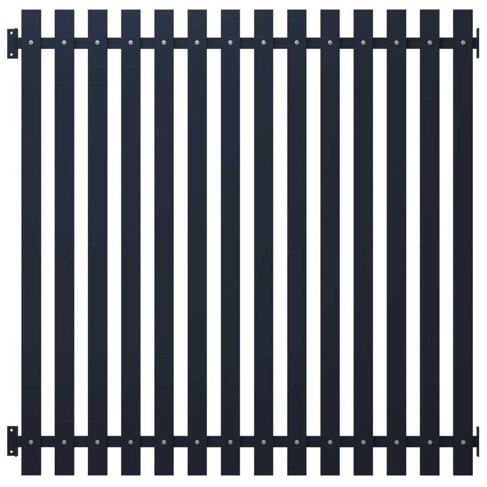 Panneau clôture Anthracite 170,5x170 cm Acier enduit de poudre - Photo n°1