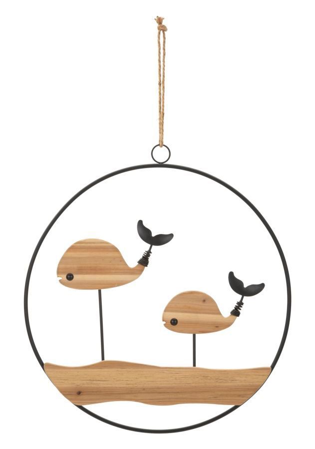 Panneau mural balene cm 56x2x60 - Photo n°1