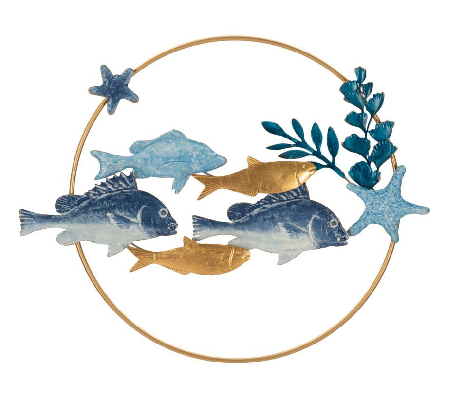 Panneau mural en fer marine cm 77x5x63 - Photo n°1