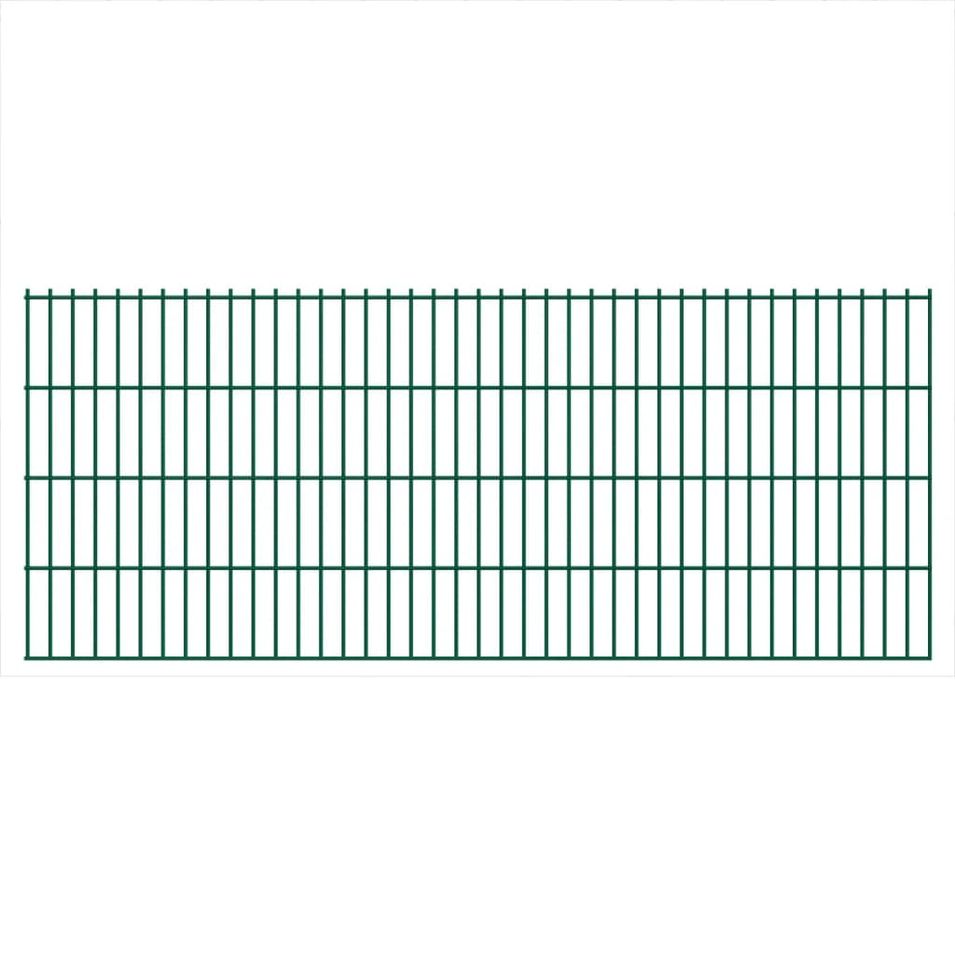 Panneaux de clôture de jardin 2D 2,008x0,83 m 4 m total Vert - Photo n°1