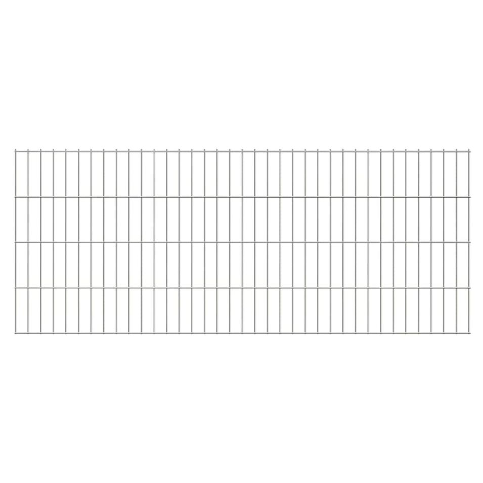 Panneaux de clôture de jardin 2D 2008x0,83 m 30 m total Argenté - Photo n°1