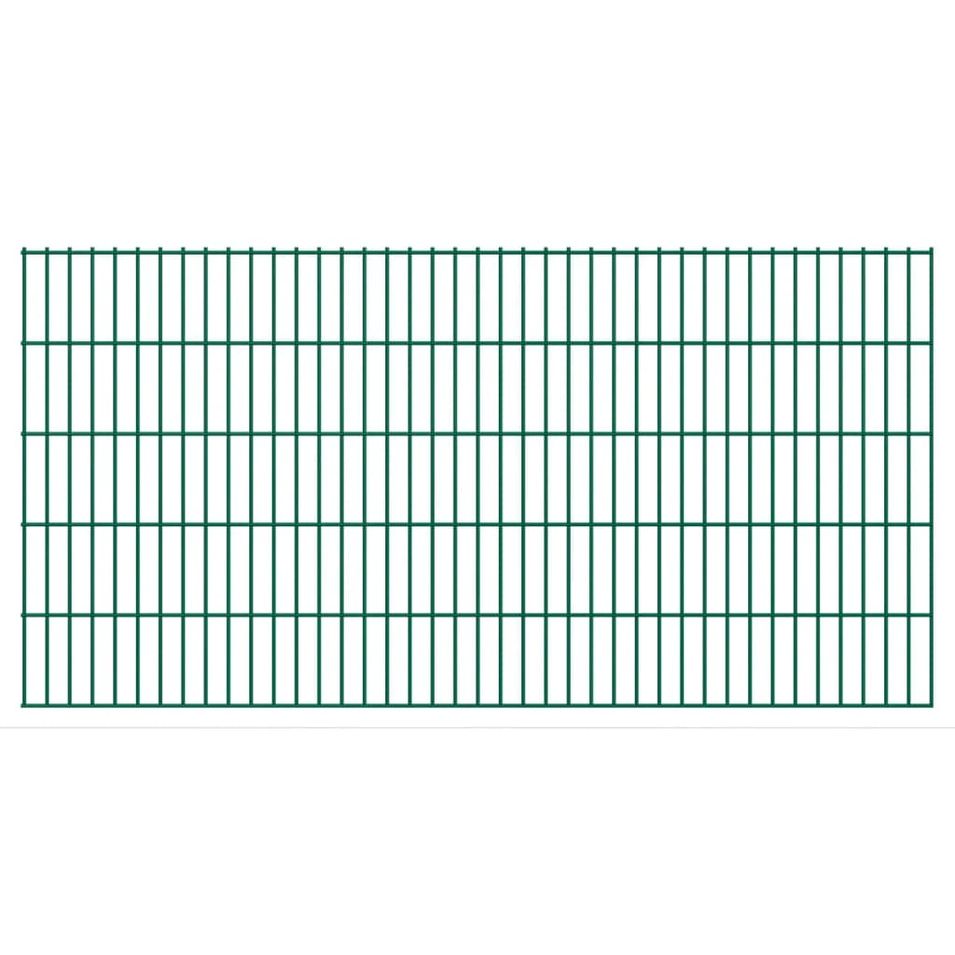 Panneaux de clôture de jardin 2D 2008x1,03 m 22 m total Vert - Photo n°1