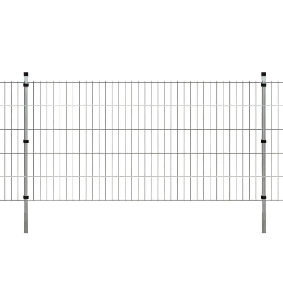 Panneaux et poteaux de clôture 2D pour jardin 2008x1030 mm 12 m 2 - Photo n°1