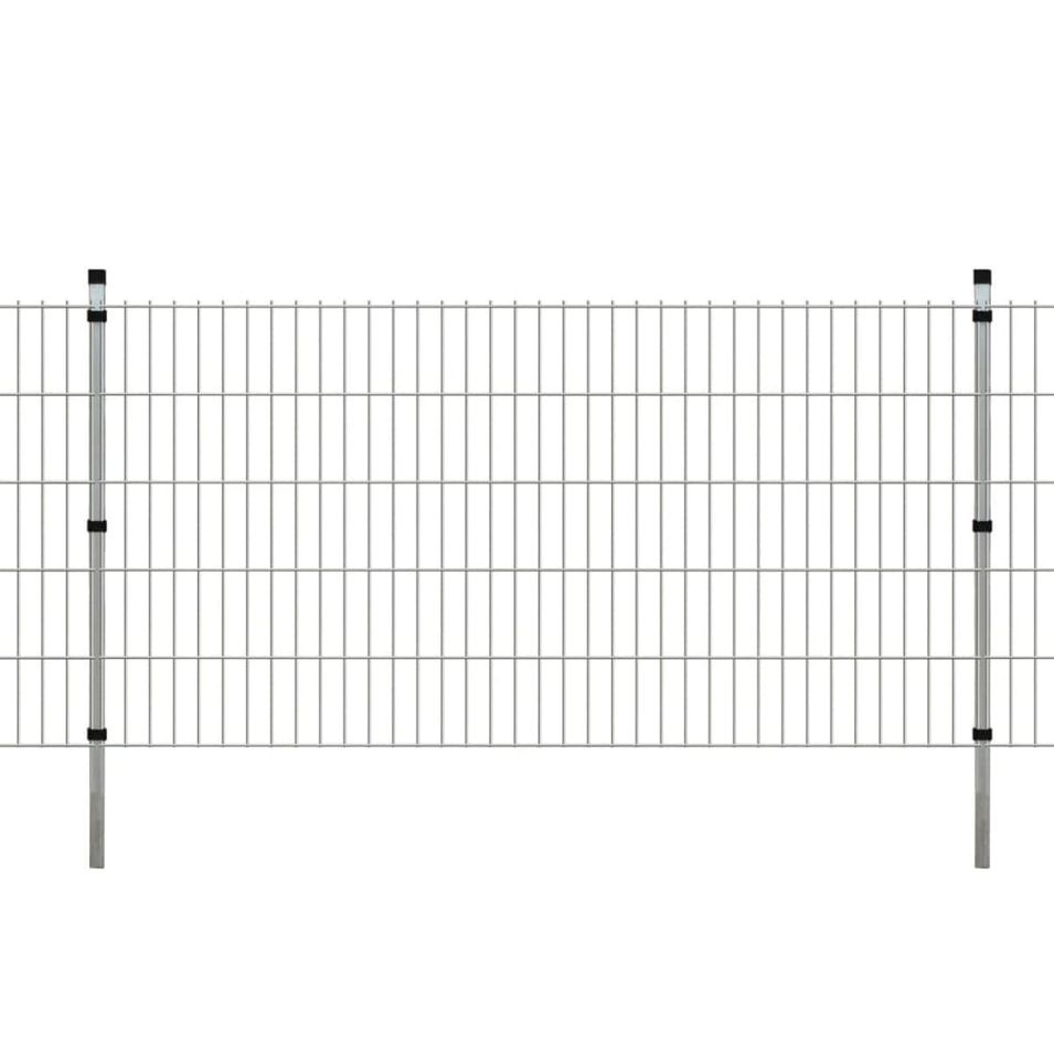 Panneaux et poteaux de clôture 2D pour jardin 2008x1030 mm 18 m - Photo n°1
