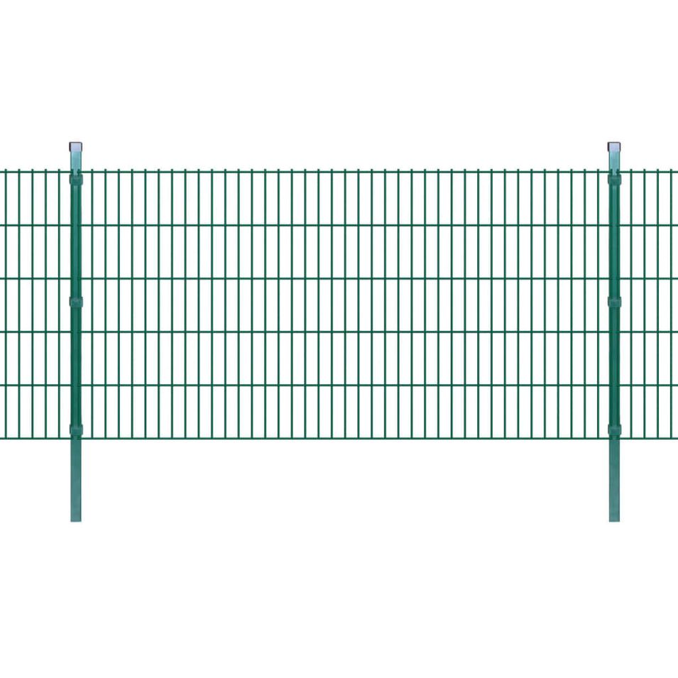 Panneaux et poteaux de clôture 2D pour jardin 2008x1030 mm 24 m - Photo n°1