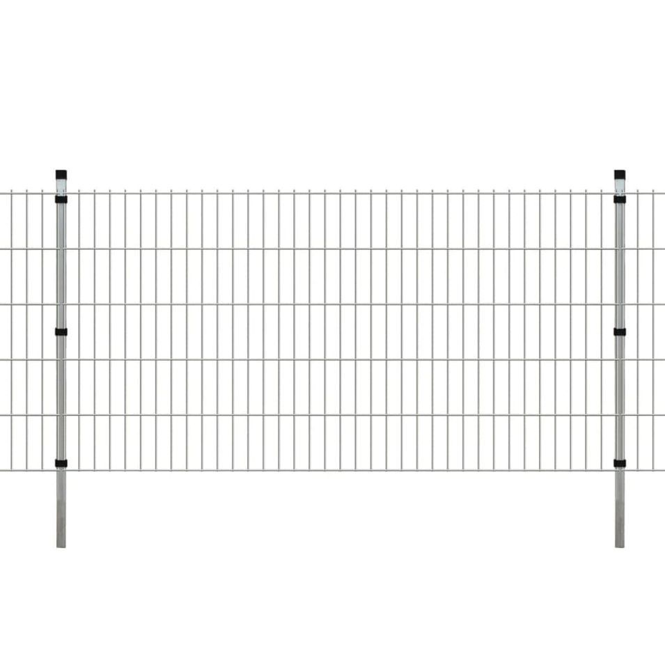 Panneaux et poteaux de clôture 2D pour jardin 2008x1030 mm 34 m 2 - Photo n°1