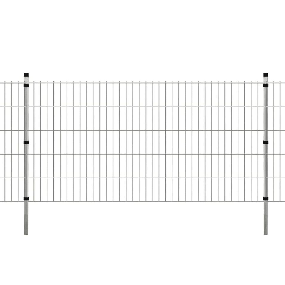 Panneaux et poteaux de clôture 2D pour jardin 2008x1030 mm 44 m 3 - Photo n°1