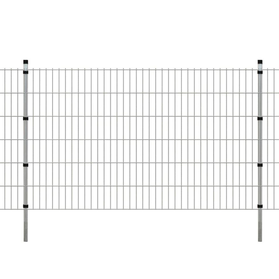 Panneaux et poteaux de clôture 2D pour jardin 2008x1230 mm 10 m 2 - Photo n°1