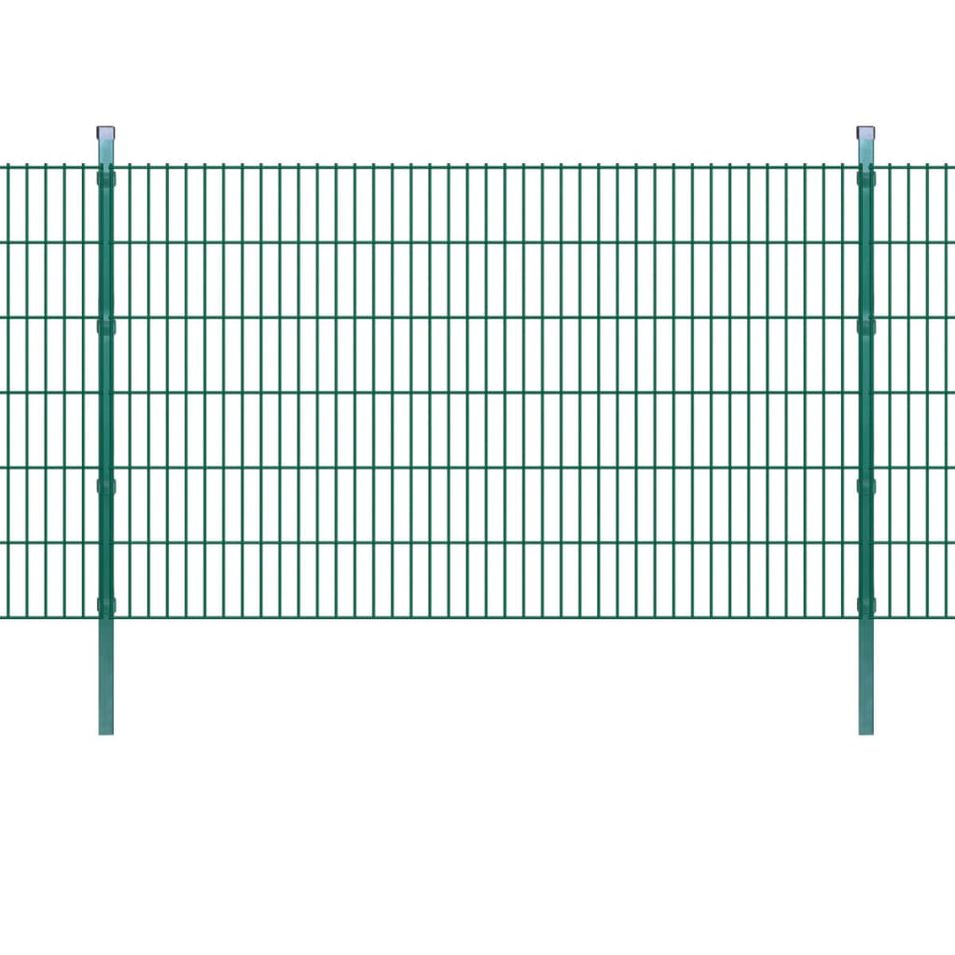 Panneaux et poteaux de clôture 2D pour jardin 2008x1230 mm 14 m - Photo n°1