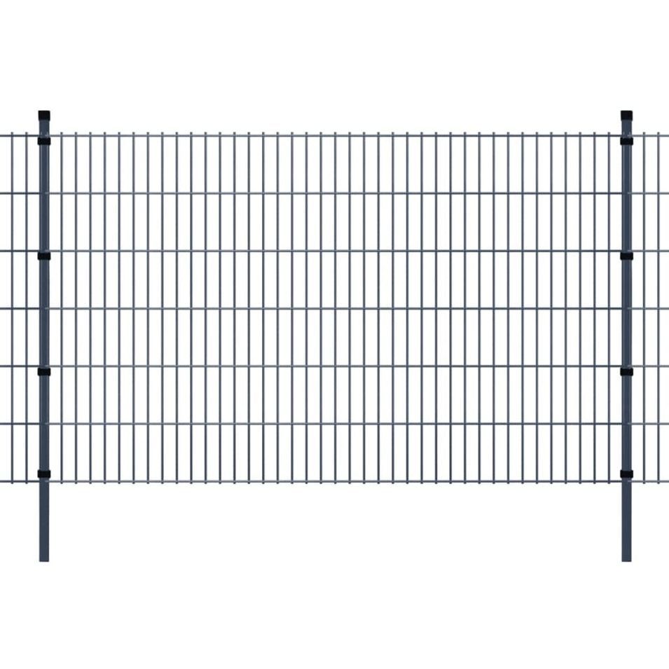 Panneaux et poteaux de clôture 2D pour jardin 2008x1230 mm 18 m 2 - Photo n°1