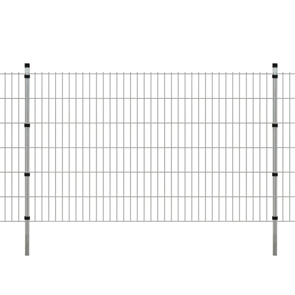 Panneaux et poteaux de clôture 2D pour jardin 2008x1230 mm 20 m 3 - Photo n°1