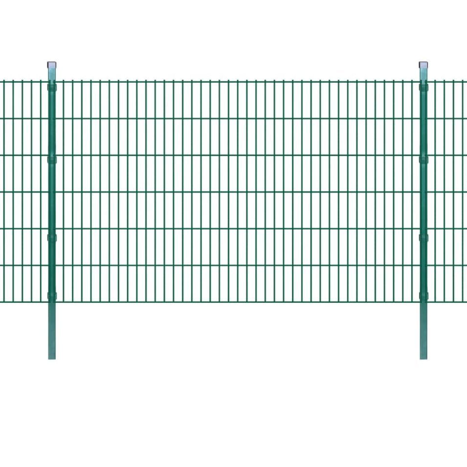Panneaux et poteaux de clôture 2D pour jardin 2008x1230 mm 40 m 2 - Photo n°1