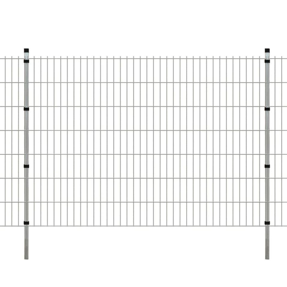 Panneaux et poteaux de clôture 2D pour jardin 2008x1430 mm 16 m - Photo n°1