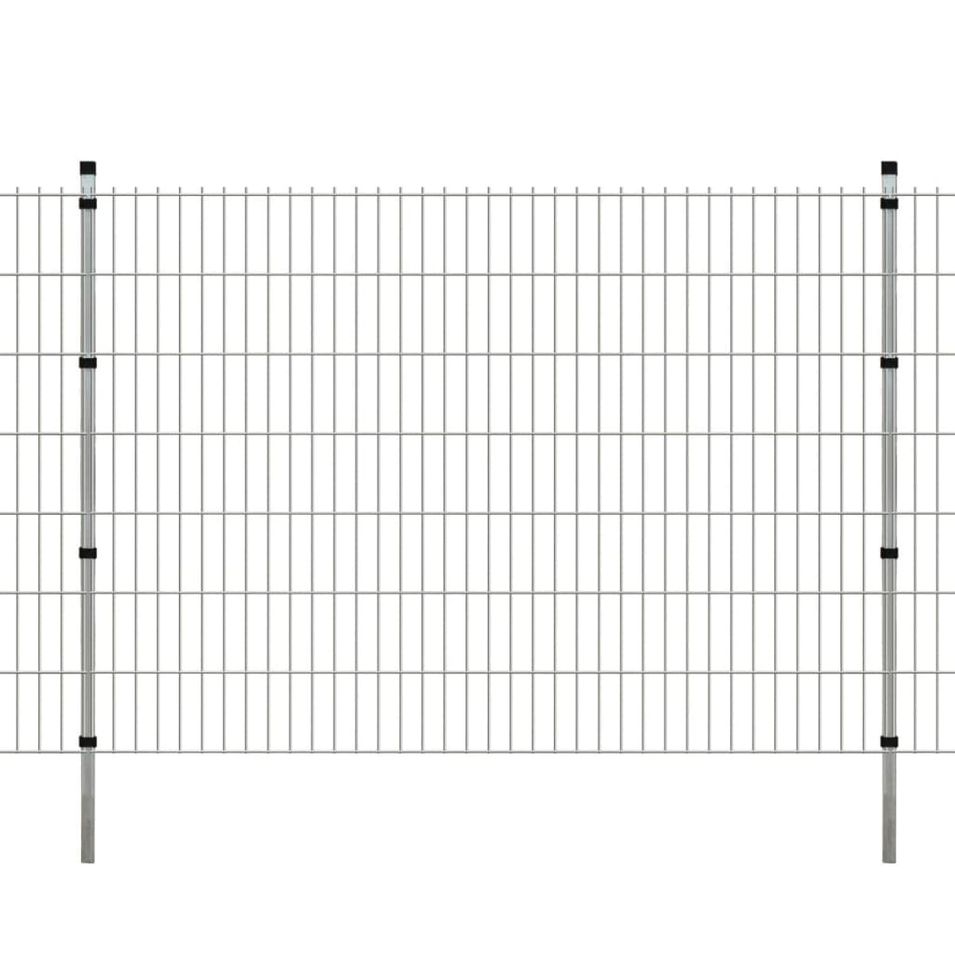 Panneaux et poteaux de clôture 2D pour jardin 2008x1430 mm 26 m - Photo n°1