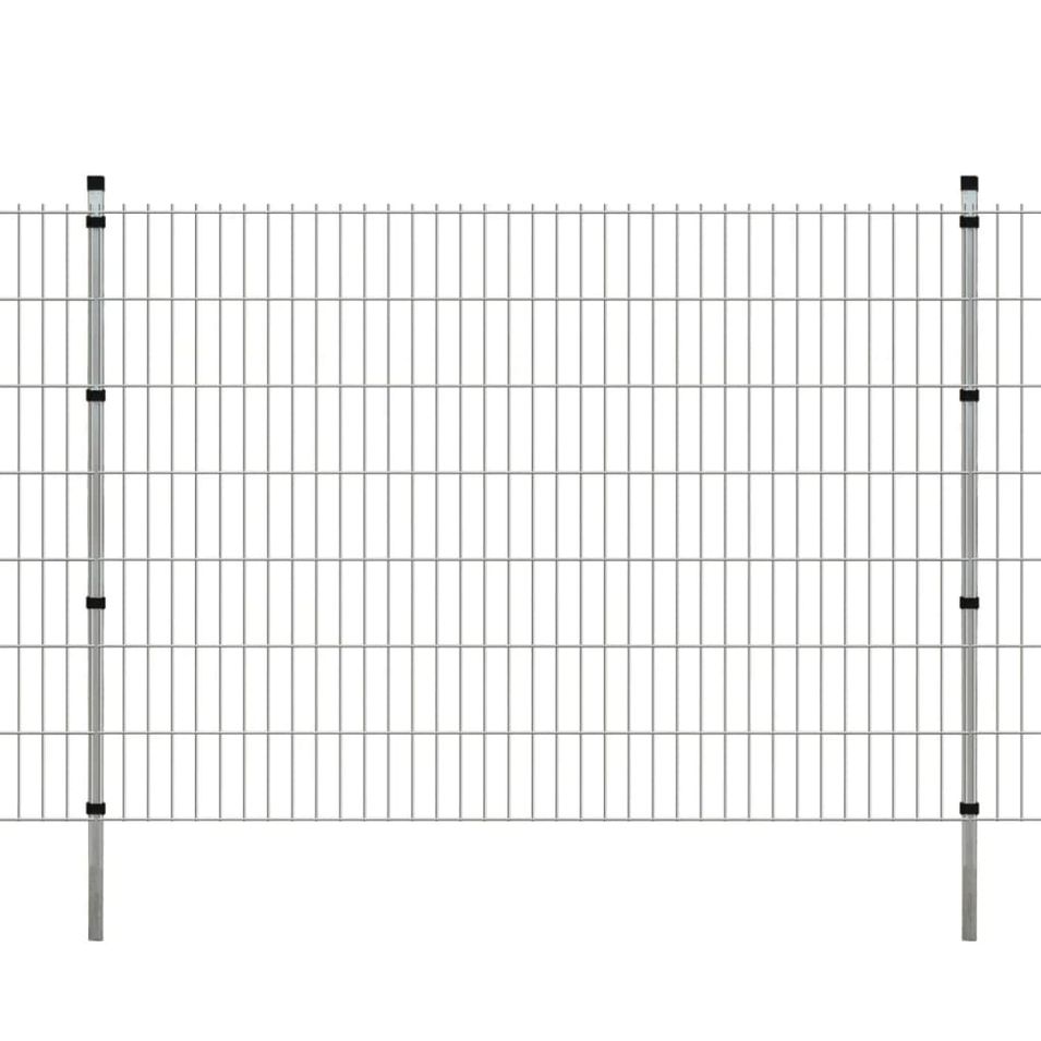 Panneaux et poteaux de clôture 2D pour jardin 2008x1430 mm 6 m 2 - Photo n°1