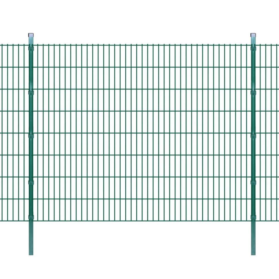 Panneaux et poteaux de clôture 2D pour jardin 2008x1630 mm 10 m 2 - Photo n°1