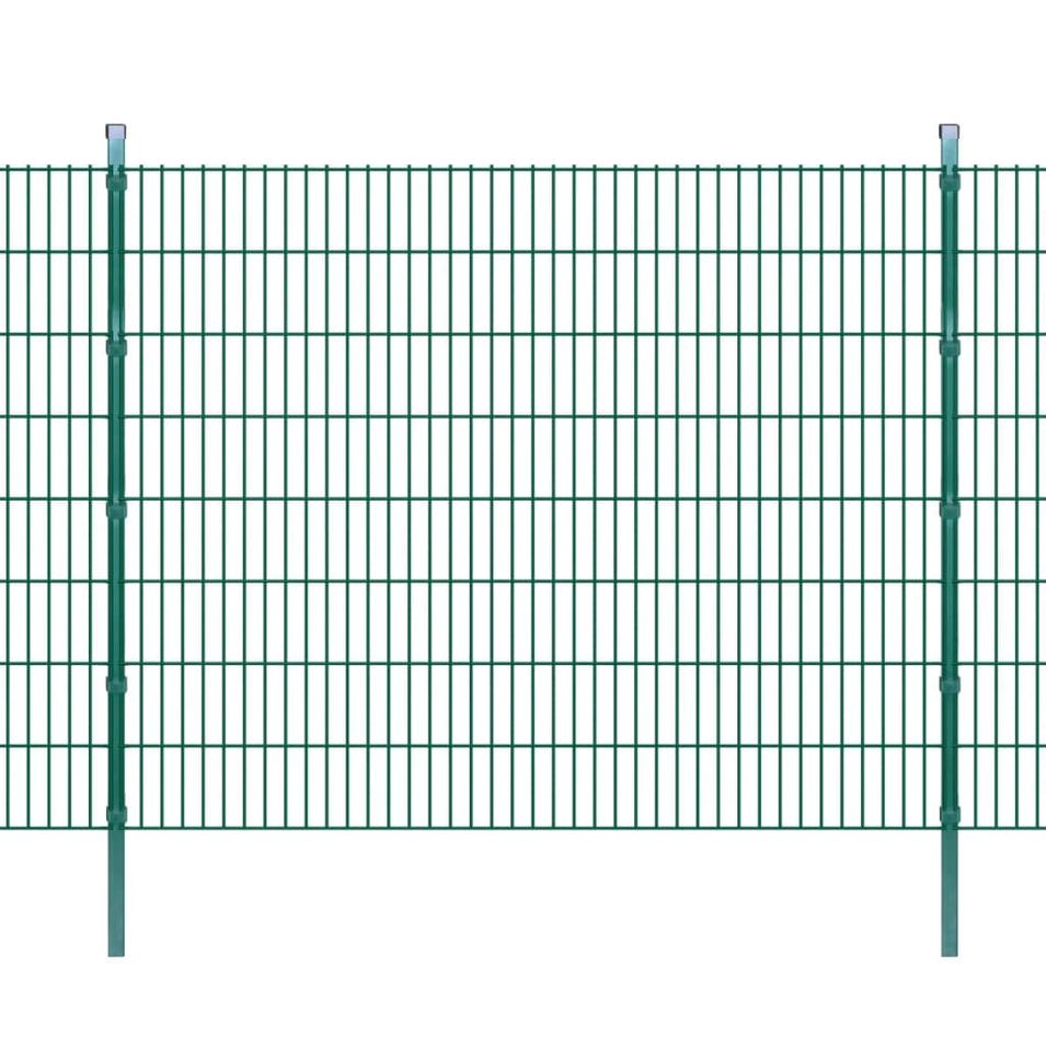 Panneaux et poteaux de clôture 2D pour jardin 2008x1630 mm 22 m - Photo n°1