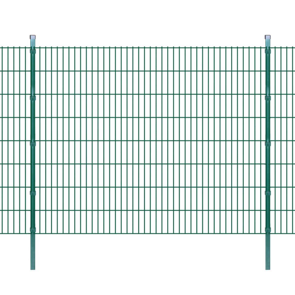 Panneaux et poteaux de clôture 2D pour jardin 2008x1630 mm 26 m 2 - Photo n°1
