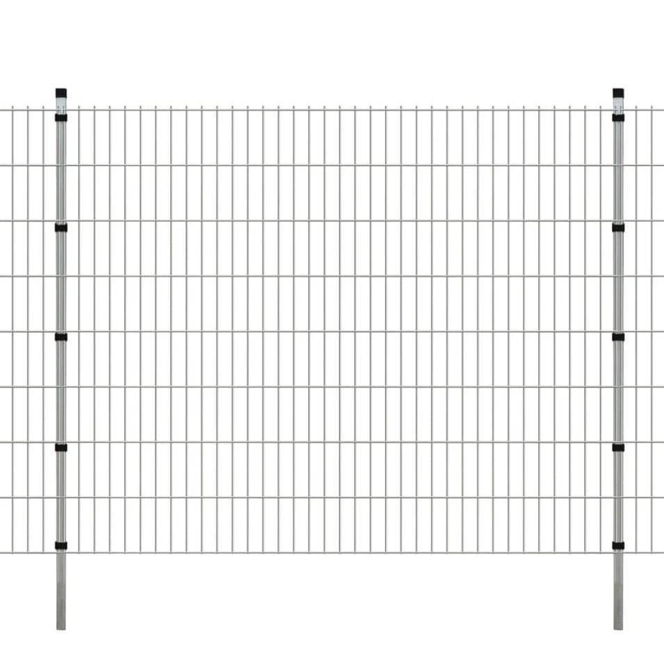 Panneaux et poteaux de clôture 2D pour jardin 2008x1630 mm 30 m - Photo n°1