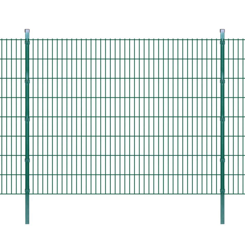 Panneaux et poteaux de clôture 2D pour jardin 2008x1630 mm 34 m 3 - Photo n°1