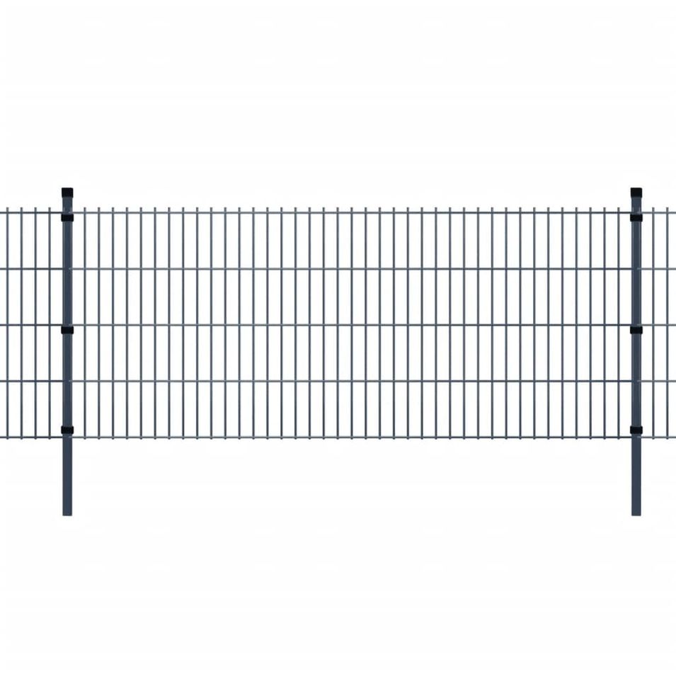 Panneaux et poteaux de clôture 2D pour jardin 2008x1630 mm 34 m 2 - Photo n°1