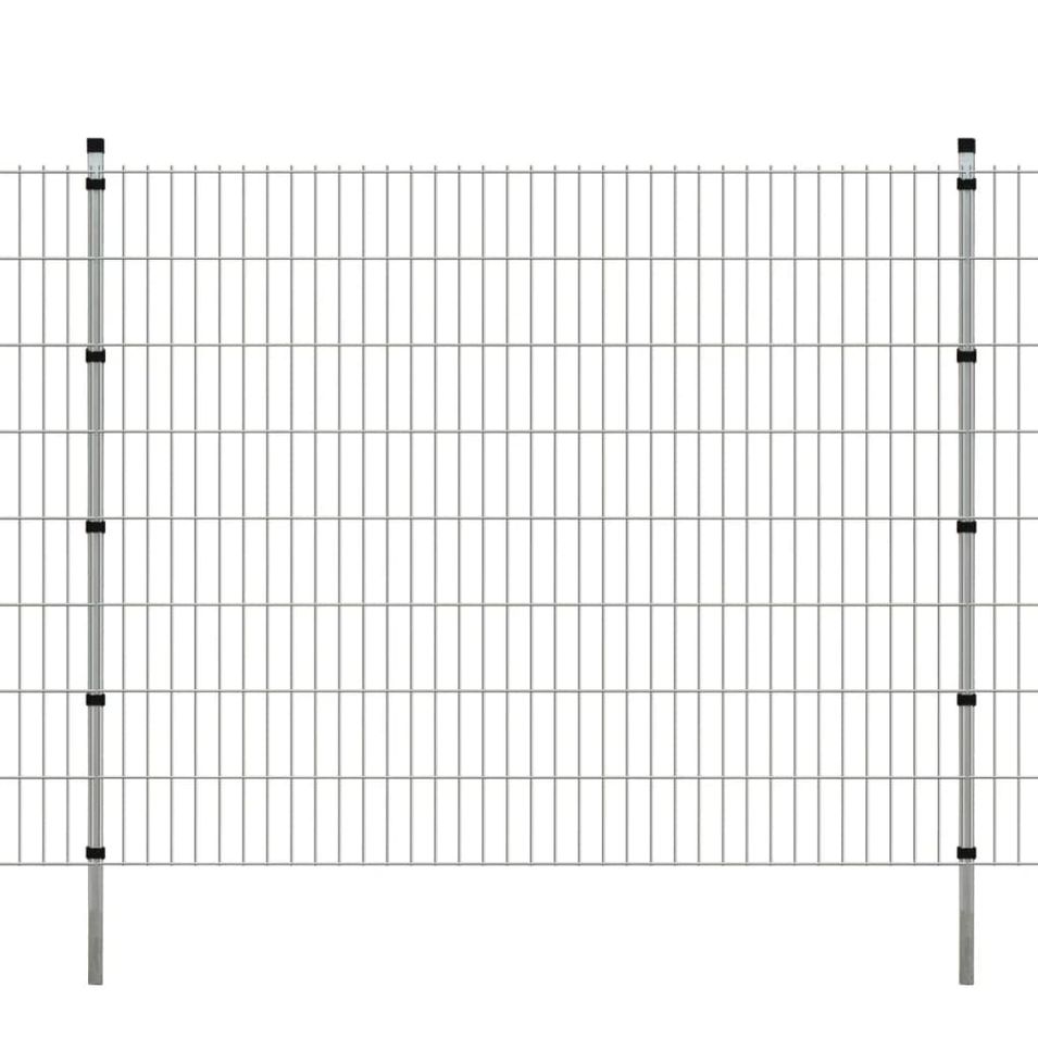 Panneaux et poteaux de clôture 2D pour jardin 2008x1630 mm 34 m - Photo n°1
