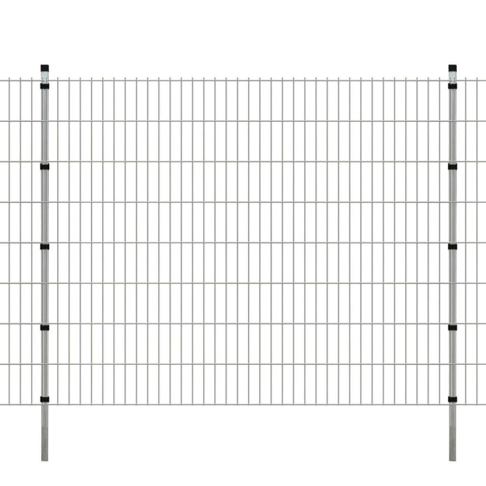 Panneaux et poteaux de clôture 2D pour jardin 2008x1630 mm 44 m 3 - Photo n°1