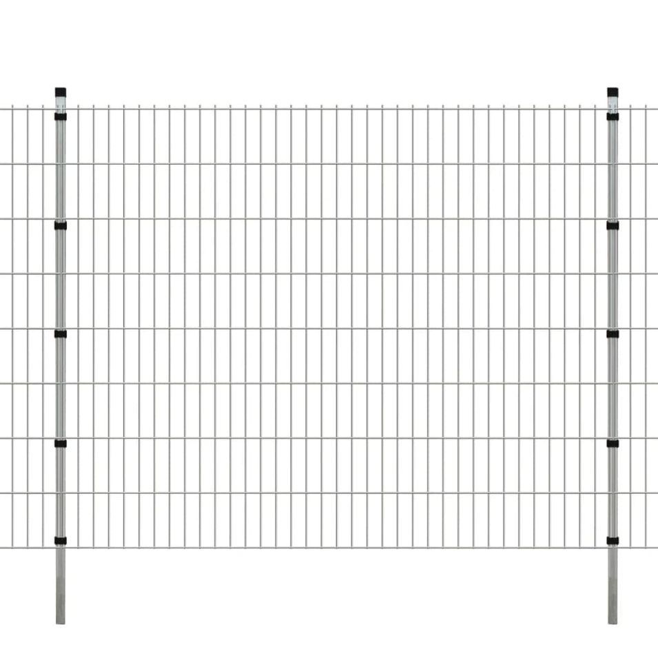 Panneaux et poteaux de clôture 2D pour jardin 2008x1630 mm 48 m 2 - Photo n°1