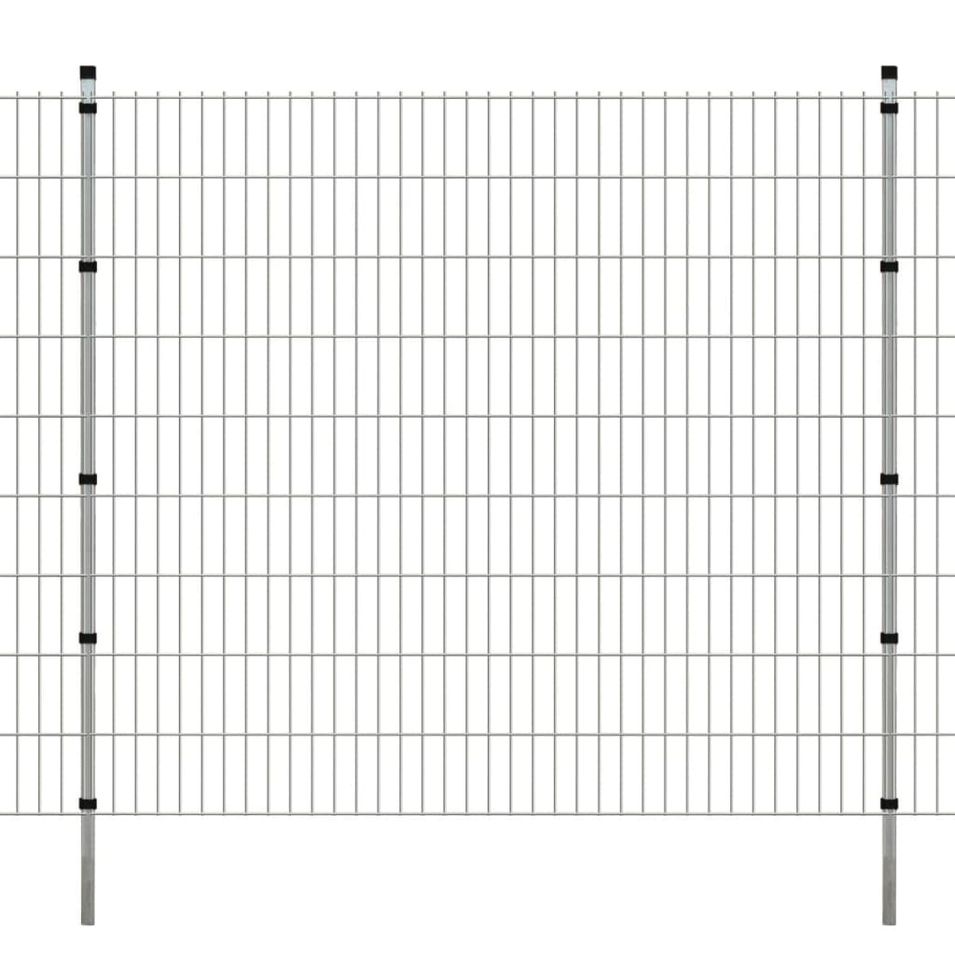 Panneaux et poteaux de clôture 2D pour jardin 2008x1830 mm 20 m - Photo n°1
