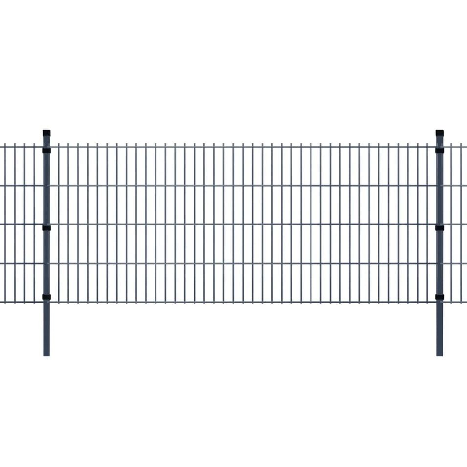 Panneaux et poteaux de clôture 2D pour jardin 2008x1830 mm 28 m 2 - Photo n°1