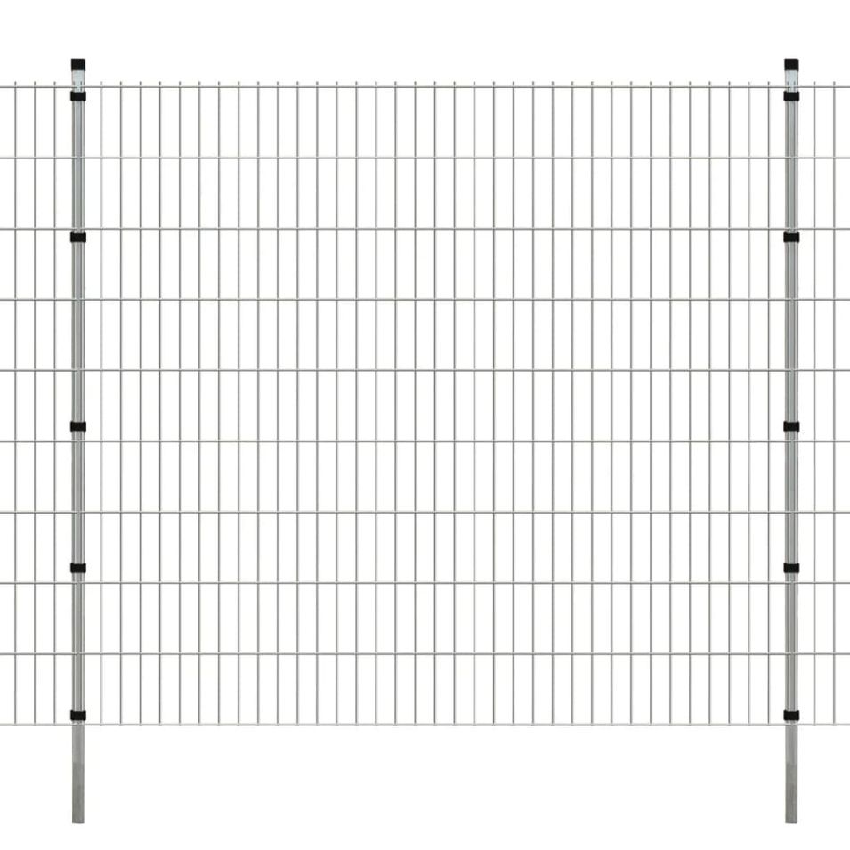 Panneaux et poteaux de clôture 2D pour jardin 2008x1830 mm 44 m - Photo n°1