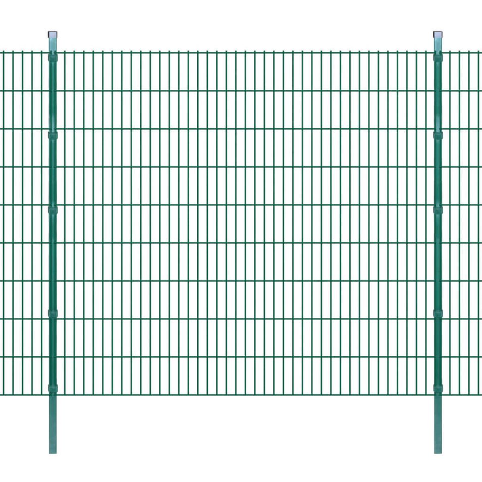 Panneaux et poteaux de clôture 2D pour jardin 2008x1830 mm 46 m - Photo n°1