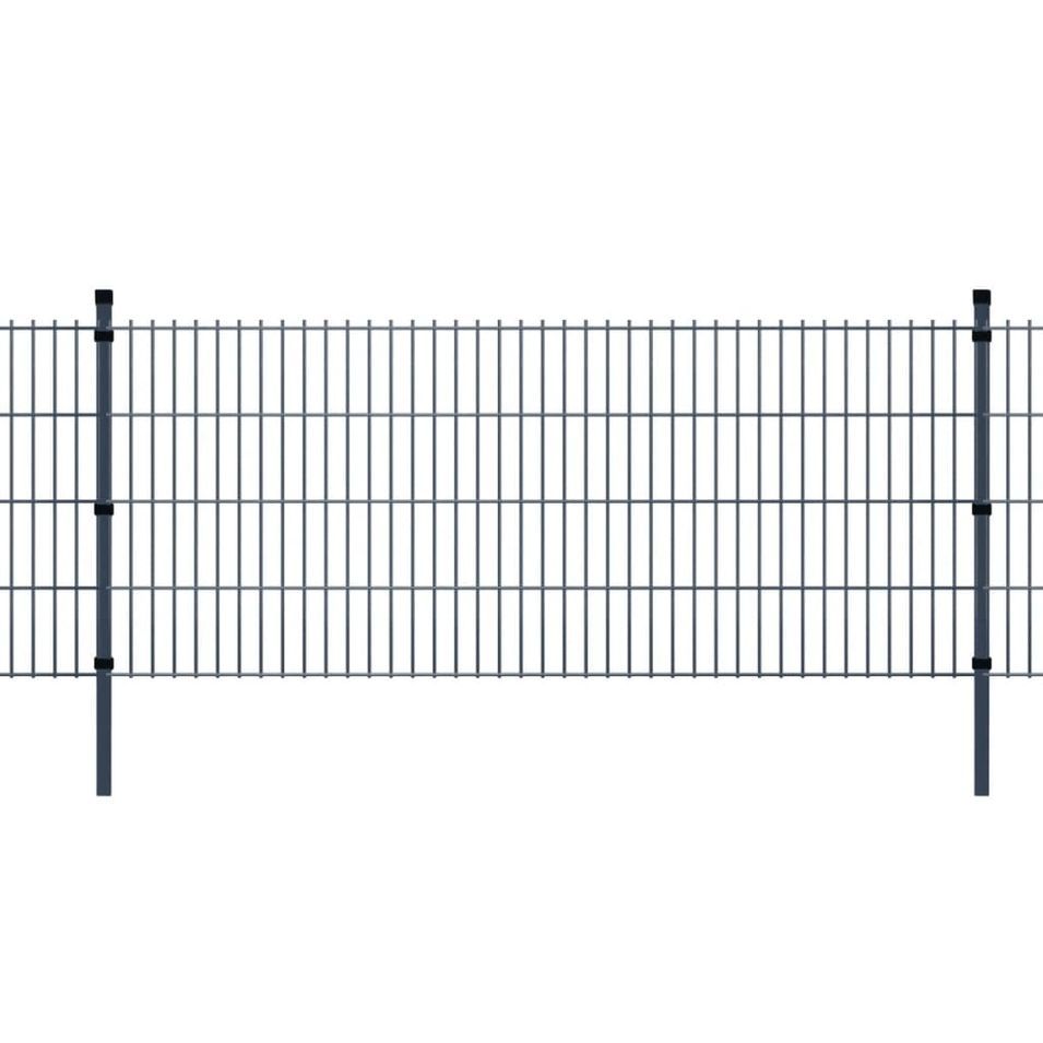 Panneaux et poteaux de clôture 2D pour jardin 2008x2030 mm 12 m 2 - Photo n°1