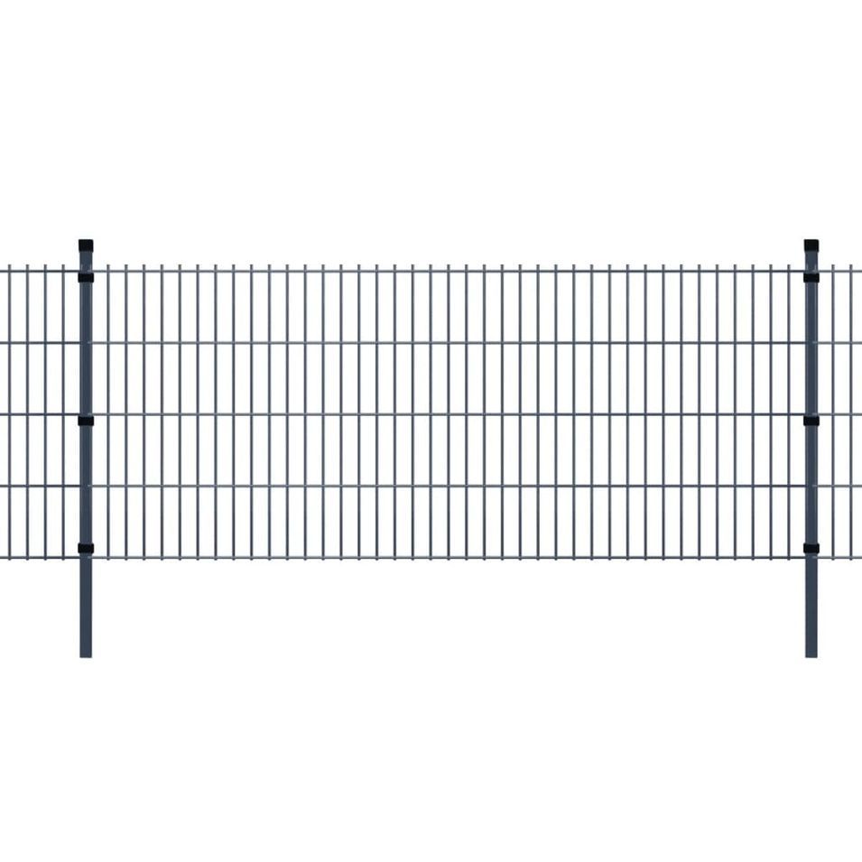 Panneaux et poteaux de clôture 2D pour jardin 2008x2030 mm 20 m - Photo n°1
