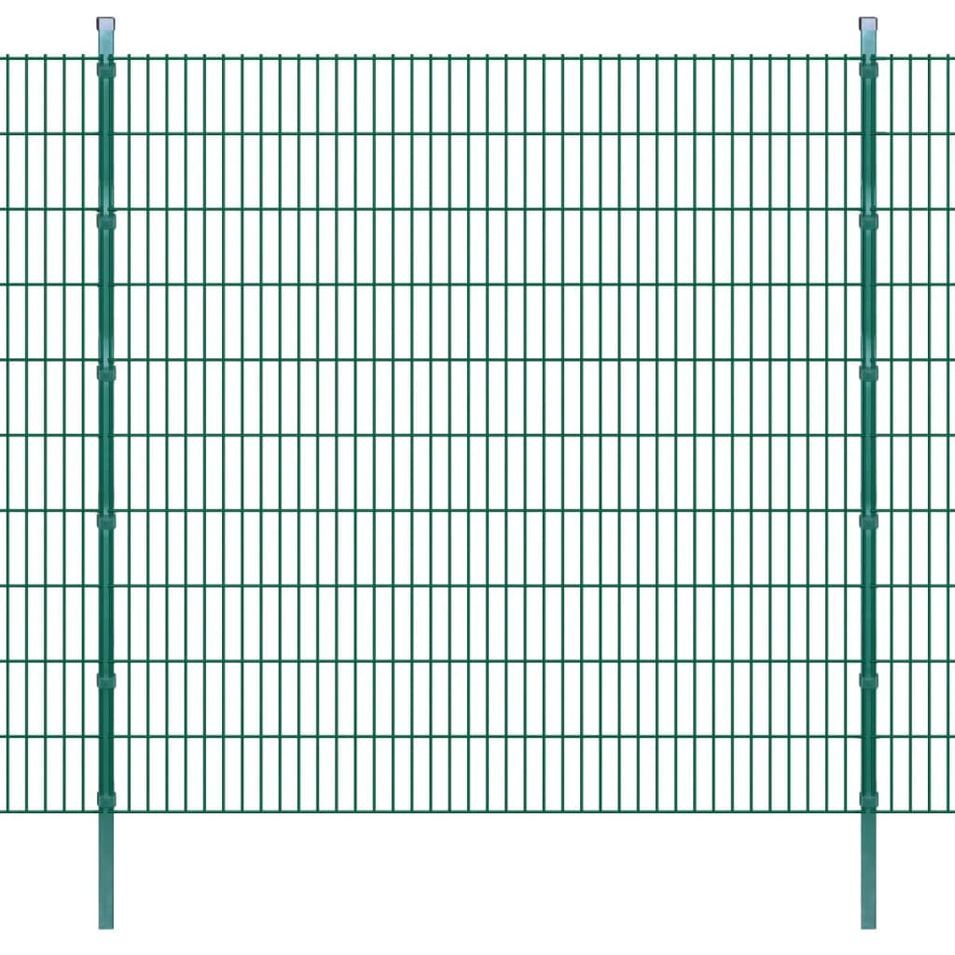 Panneaux et poteaux de clôture 2D pour jardin 2008x2030 mm 4 m - Photo n°1