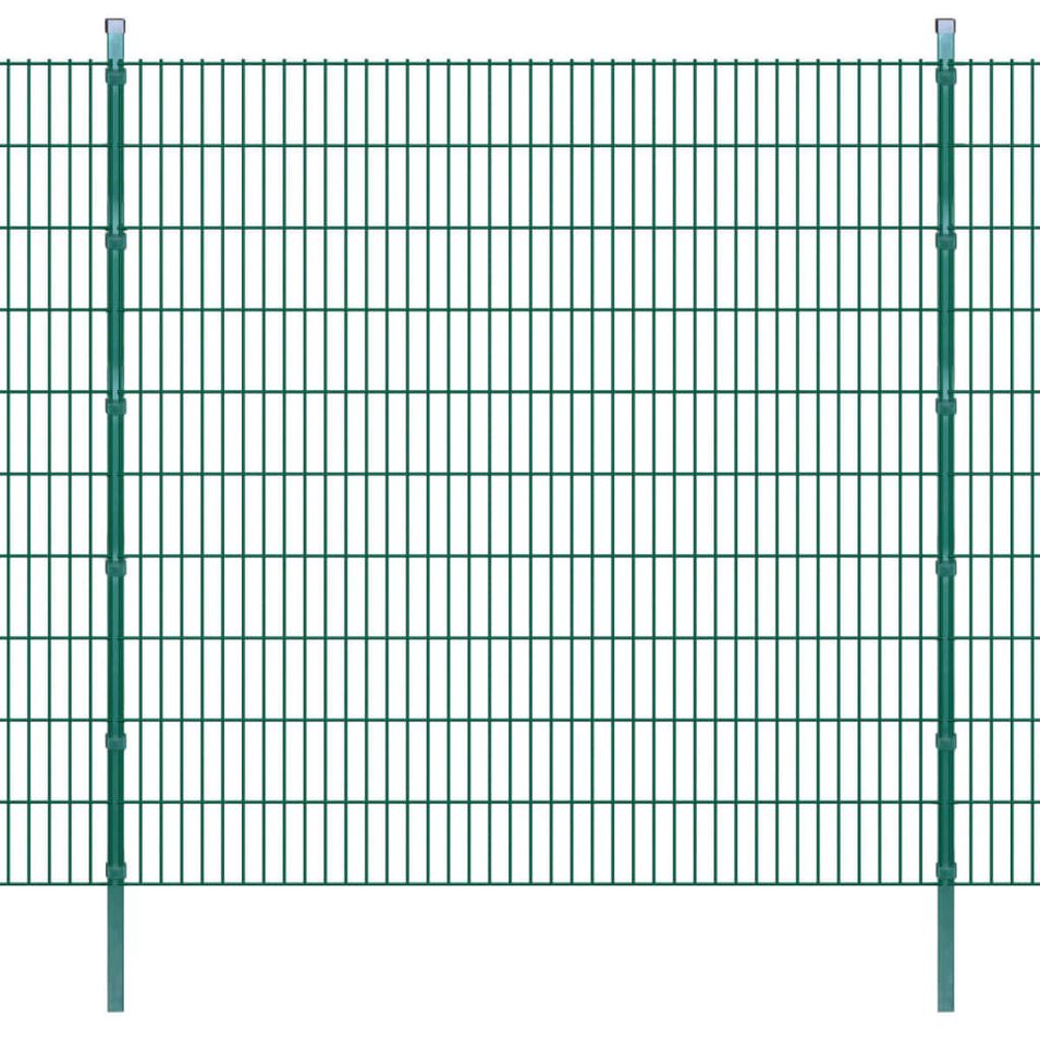 Panneaux et poteaux de clôture 2D pour jardin 2008x2030 mm 46 m - Photo n°1