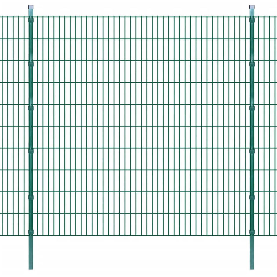 Panneaux et poteaux de clôture 2D pour jardin 2008x2030 mm 6 m - Photo n°1