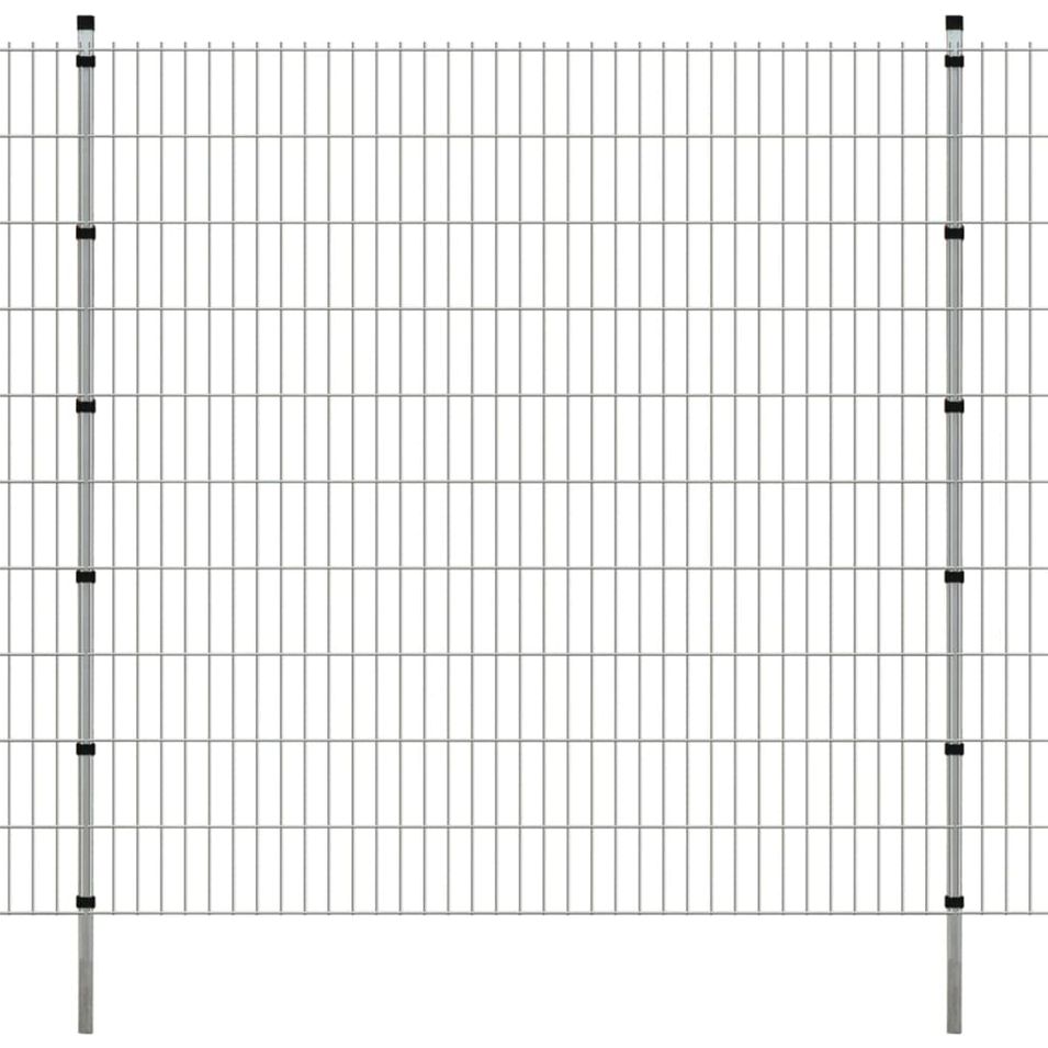 Panneaux et poteaux de clôture 2D pour jardin 2008x2030 mm 6 m 2 - Photo n°1
