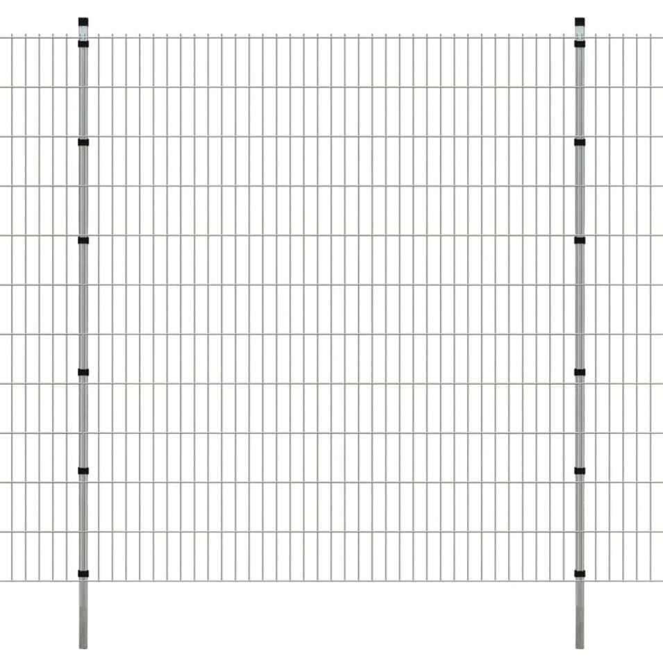 Panneaux et poteaux de clôture 2D pour jardin 2008x2230 mm 22 m - Photo n°1
