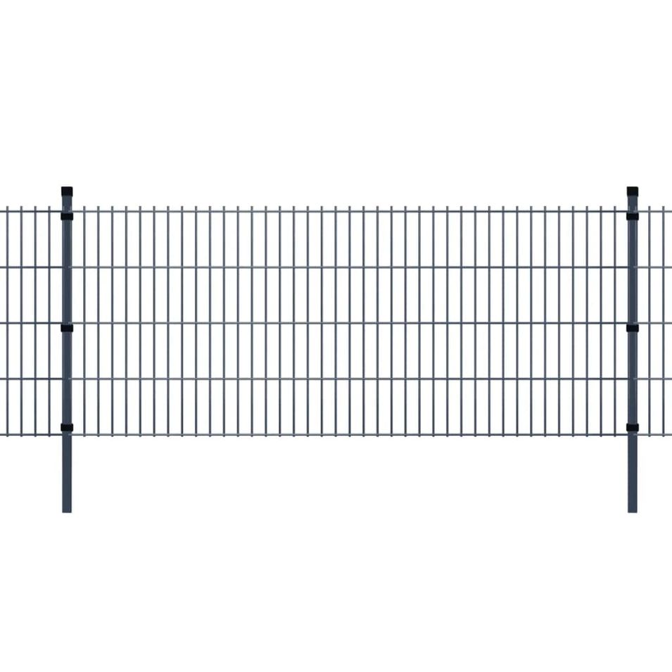 Panneaux et poteaux de clôture 2D pour jardin 2008x2230 mm 26 m 3 - Photo n°1